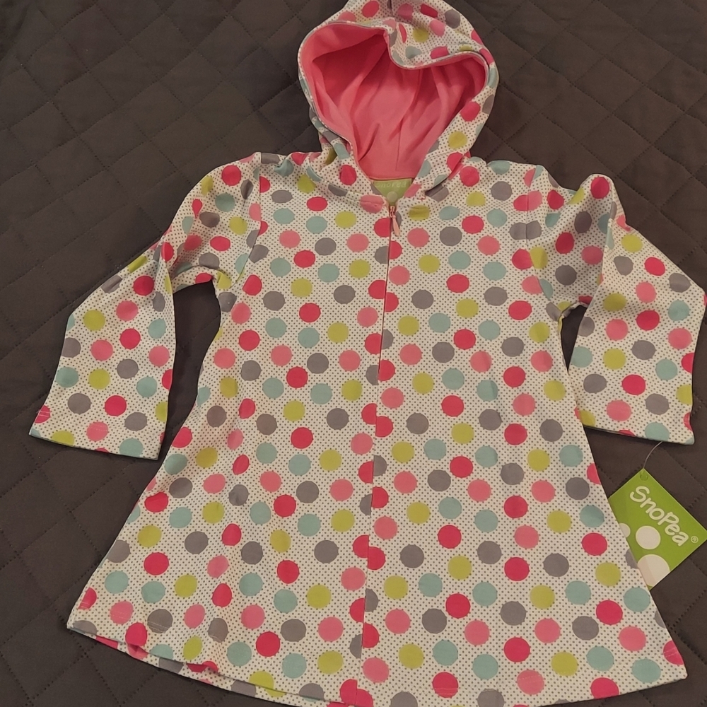 Colorful Polka Dot Hooded Dress